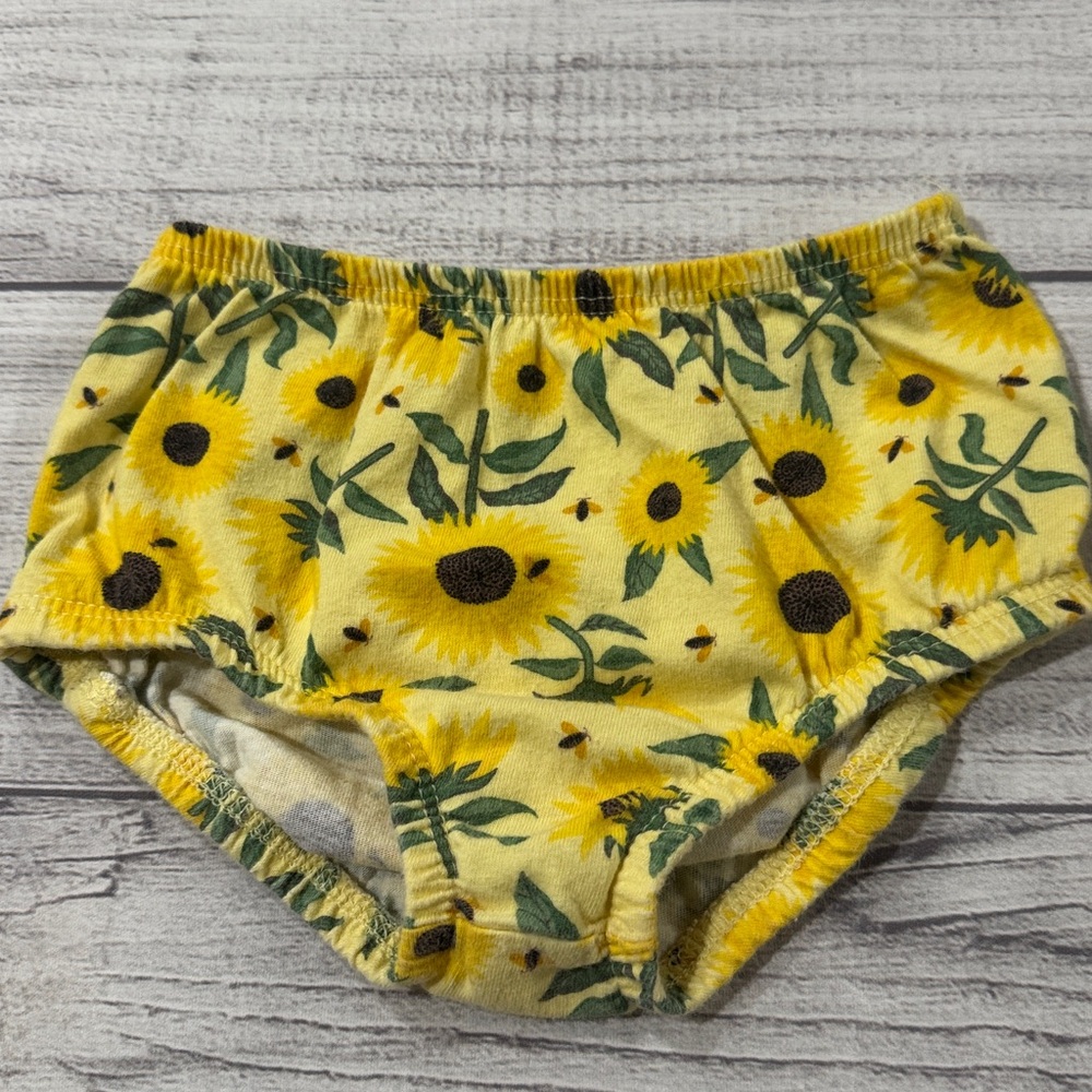 Wonder Nation Baby Girls Yellow Sunflower Dress Set - Picture 4 of 5